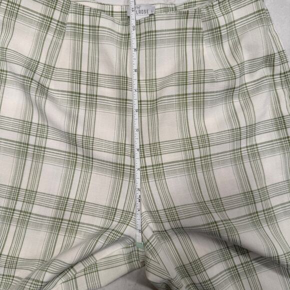 West of Melrose Green Plaid Straight-Leg Pants Women's Small Preppy Cottage - Picture 4 of 14